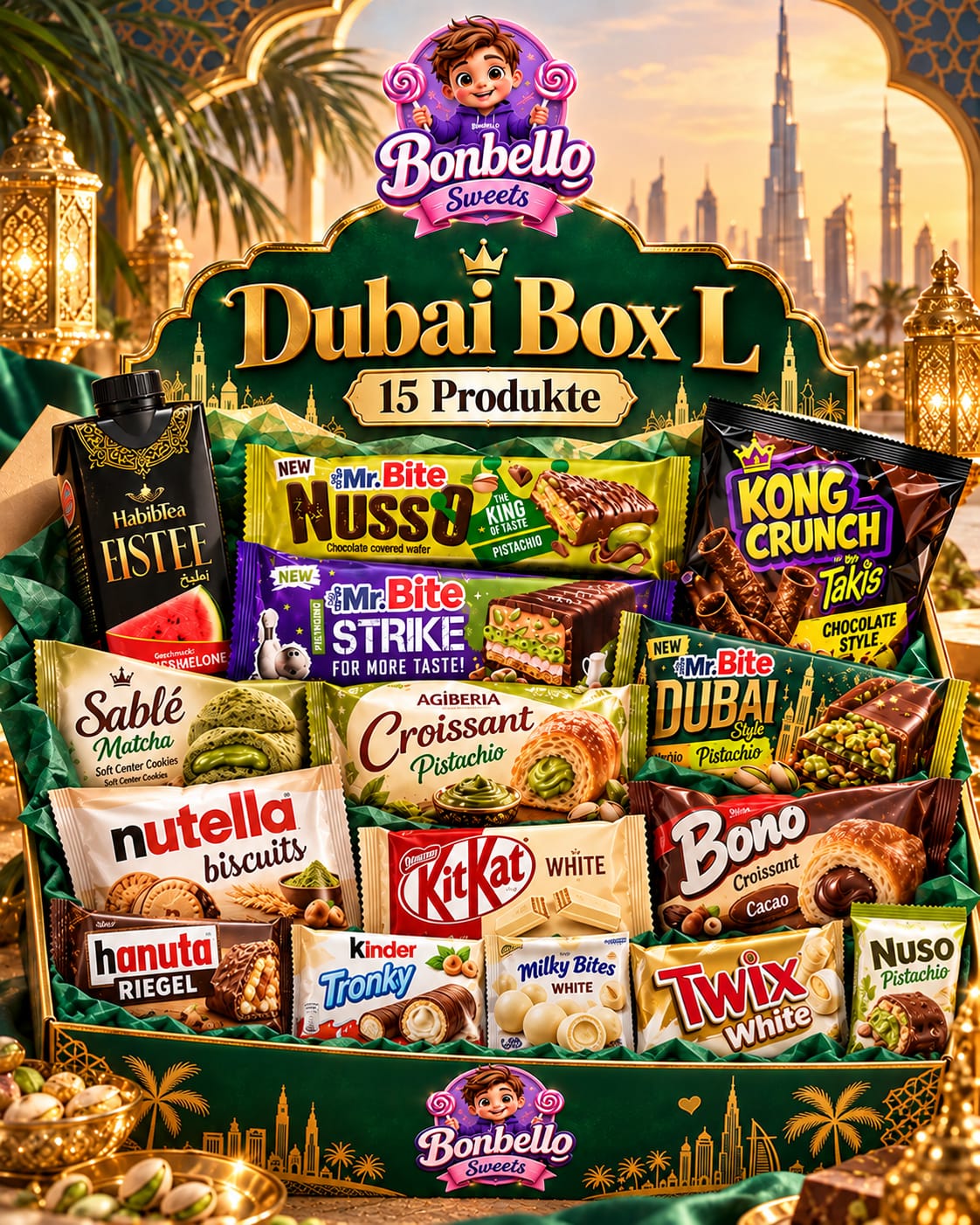 Dubai Luxury Box (Premium Schokolade) – The Sheikh Masterpiece XXL