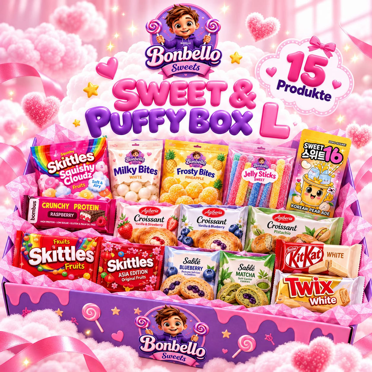 Sweet & Puffy Box (Freeze-Dried Paket) – Ultimate Crunch Cloud XXL