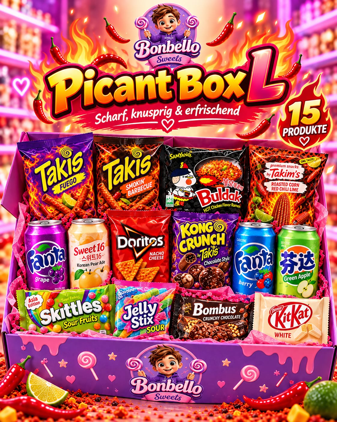 Picant Box (Das scharfe Snack-Paket) – Hellfire XXL Challenge