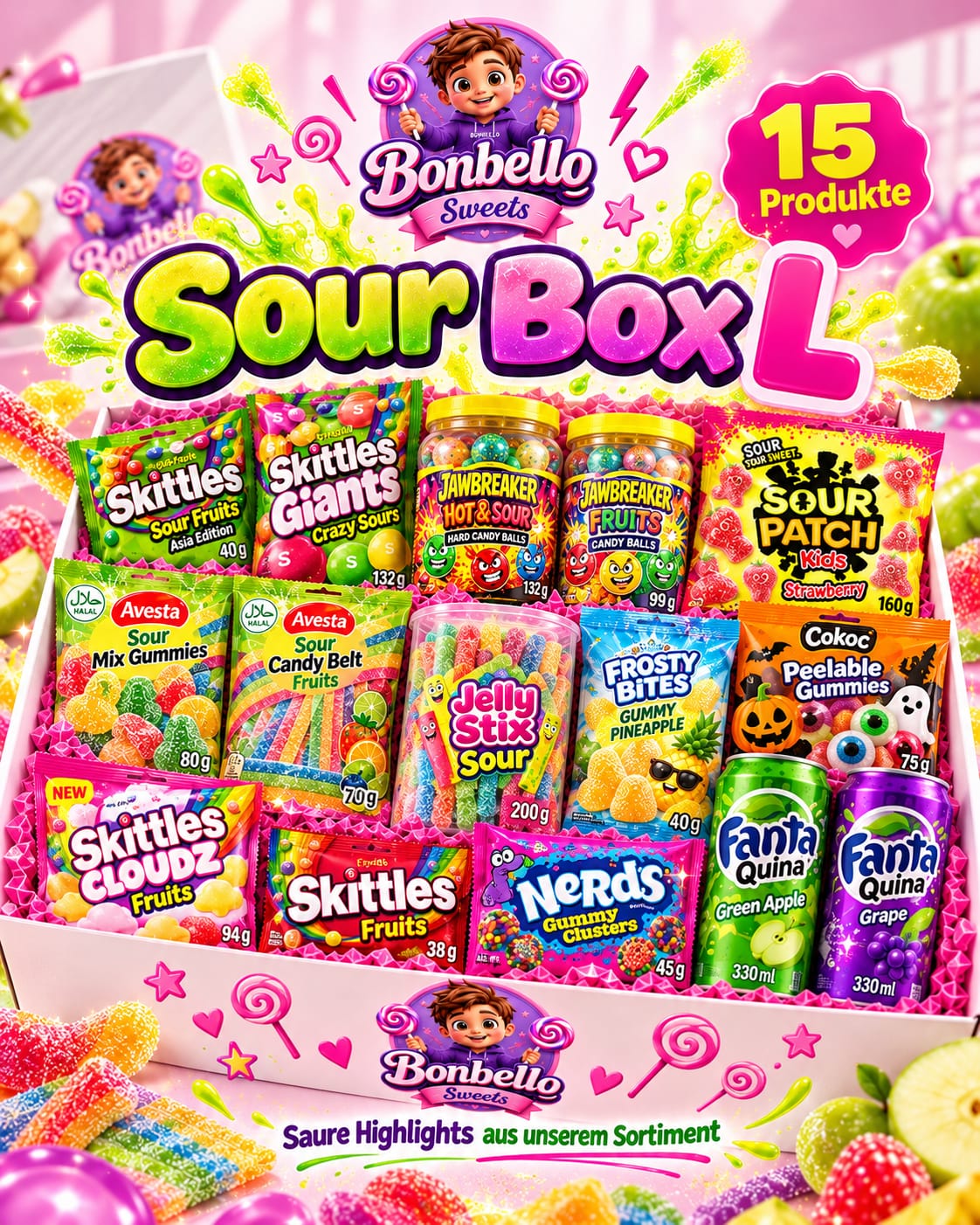 Sour Box (Das extra-saure Paket) – The Sour King XXL