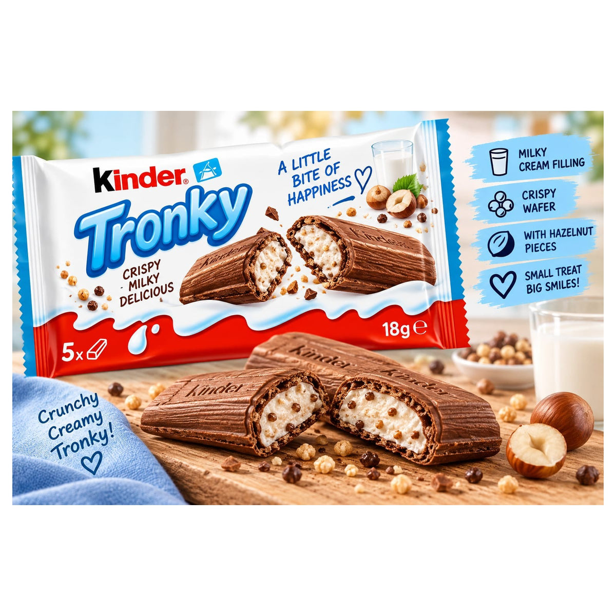 Kinder Tronky – 5 x 18 g – BONBELLOSWEETS