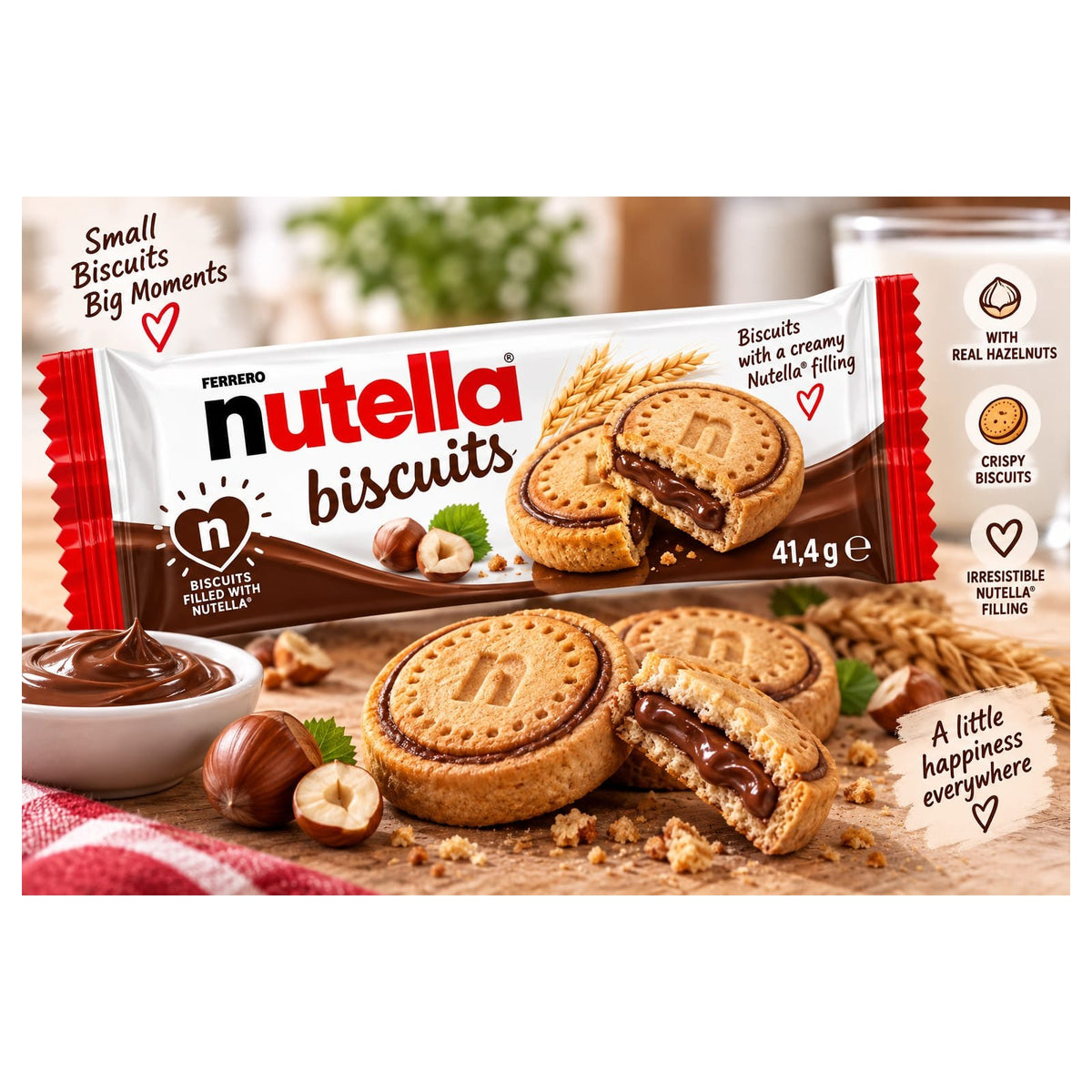 Ferrero Nutella Biscuits – 41,4 g – BONBELLOSWEETS