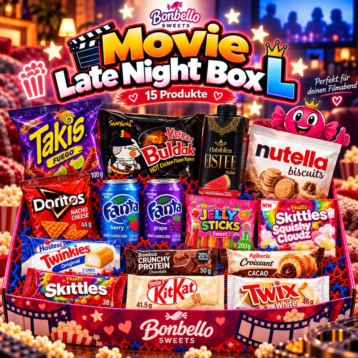Late Night Movie Box – Friends Party Box