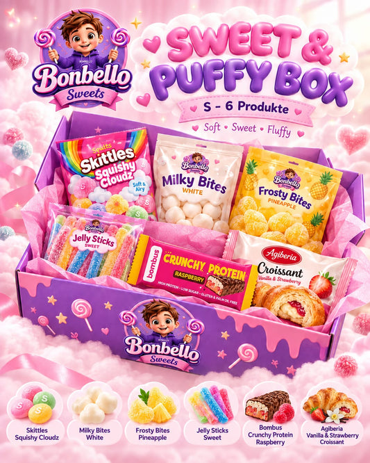 Sweet & Puffy Box (Freeze-Dried Paket) – Puffy Crunch Pack