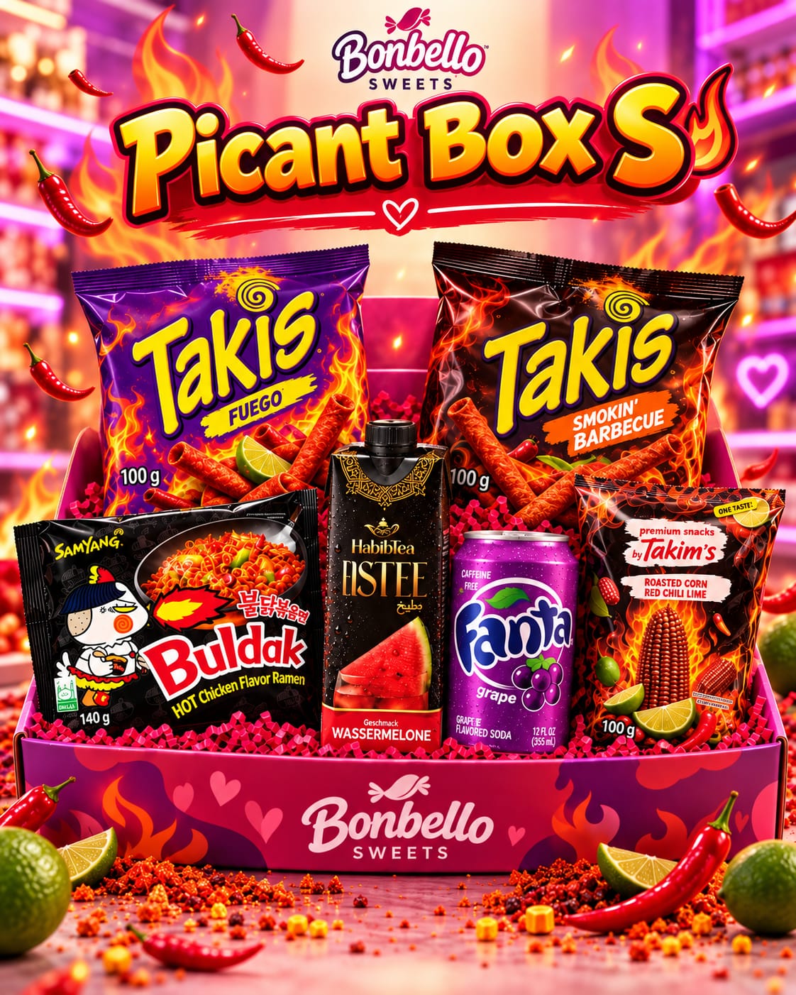 Picant Box (Das scharfe Snack-Paket) – Little Flame Pack