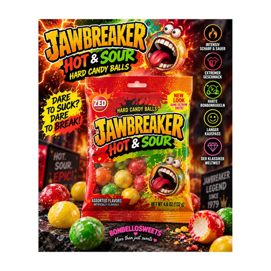 Jawbreaker Hot & Sour – 132 g – BONBELLOSWEETS