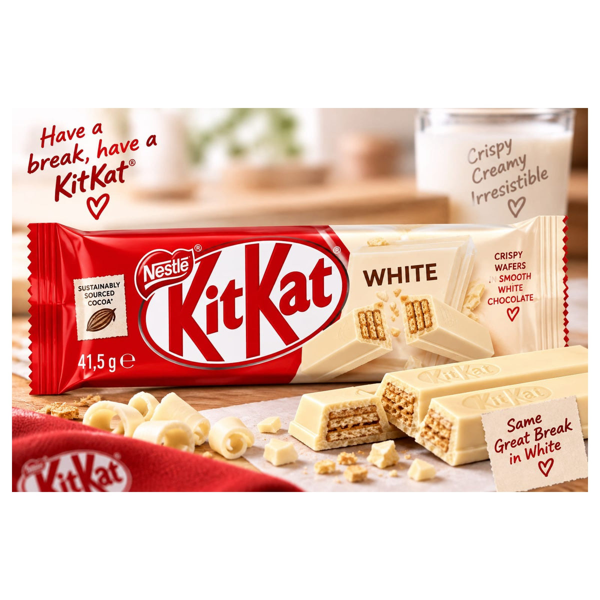 KitKat White – 41,5 g – BONBELLOSWEETS