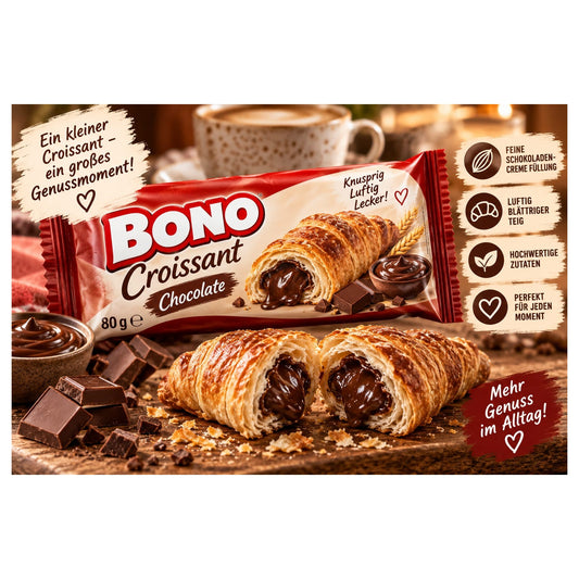 Bono Croissant Chocolate – 80 g – BONBELLOSWEETS