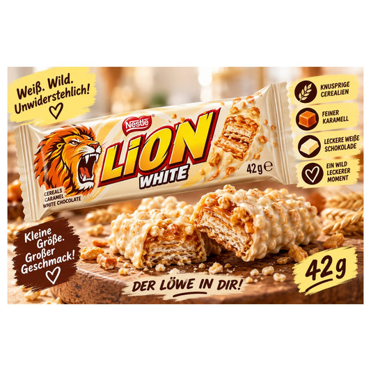 Lion White – 42 g – BONBELLOSWEETS